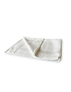 Torchon microfibre blanc en nid d'abeille