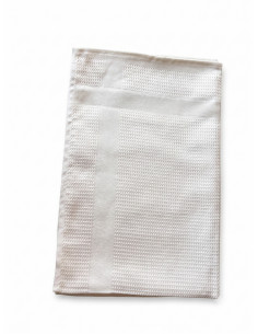 Torchon microfibre blanc en nid d'abeille 2