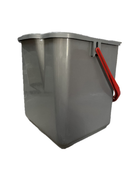 Seau gris/rouge
