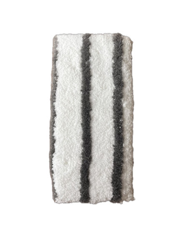 Pad microfibre rectangulaire rayures grises...