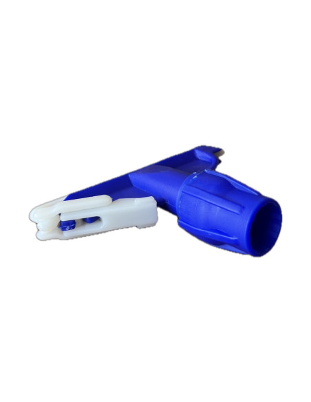 Pince plastique bleue avec clips pour faubert
