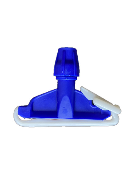 Pince plastique bleue avec clips pour faubert
