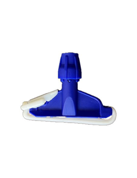 Pince plastique bleue avec clips pour faubert