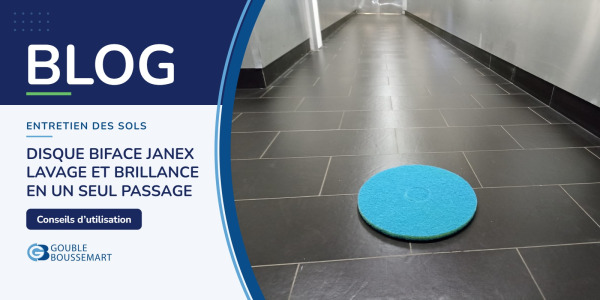 Disque Biface Janex : nettoyer et faire briller vos sols en un seul passage