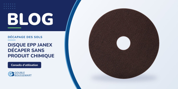 Disque EPP marron Janex : décaper vos sols sans produit chimique